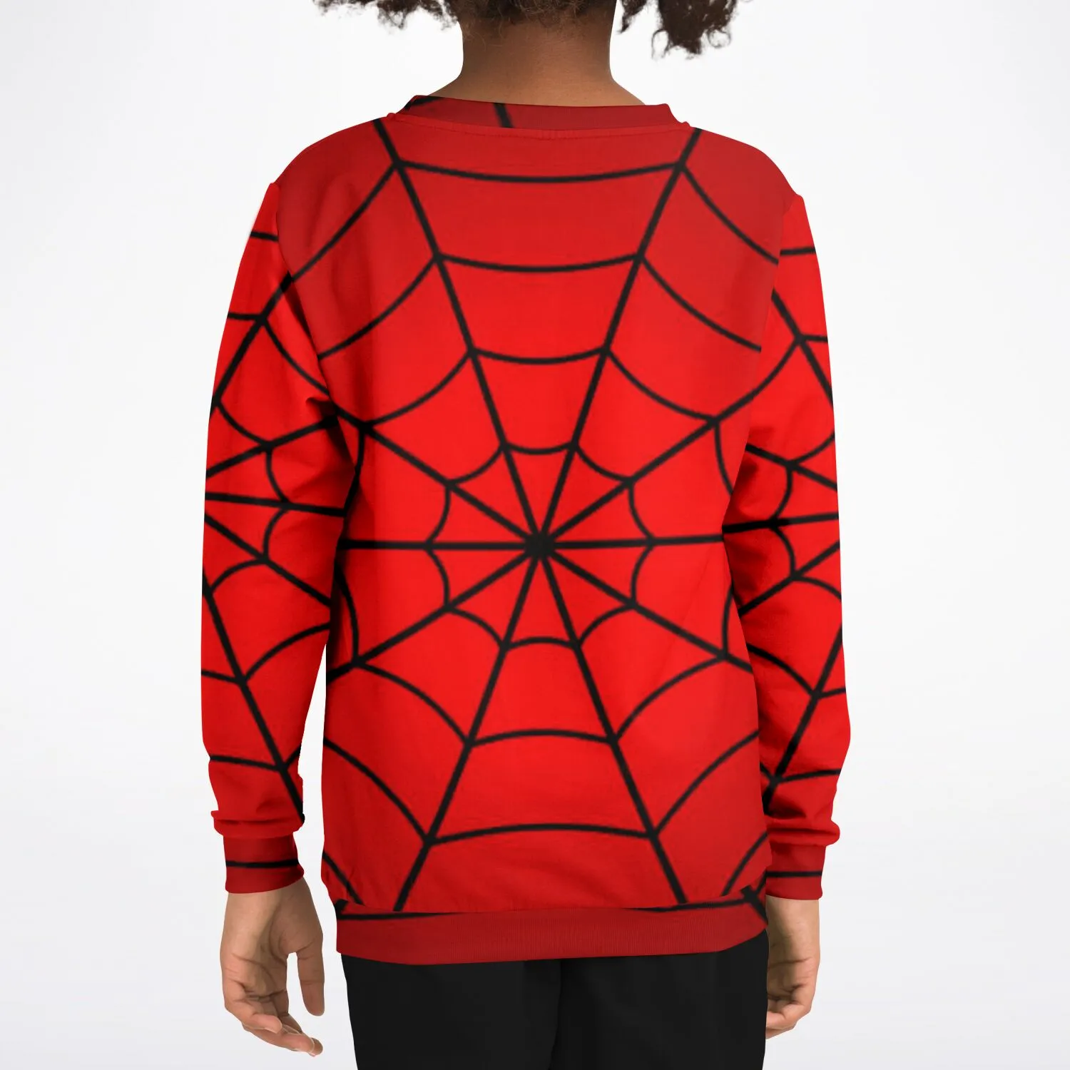 Crimson Spider Web Kids/Youth Sweatshirt