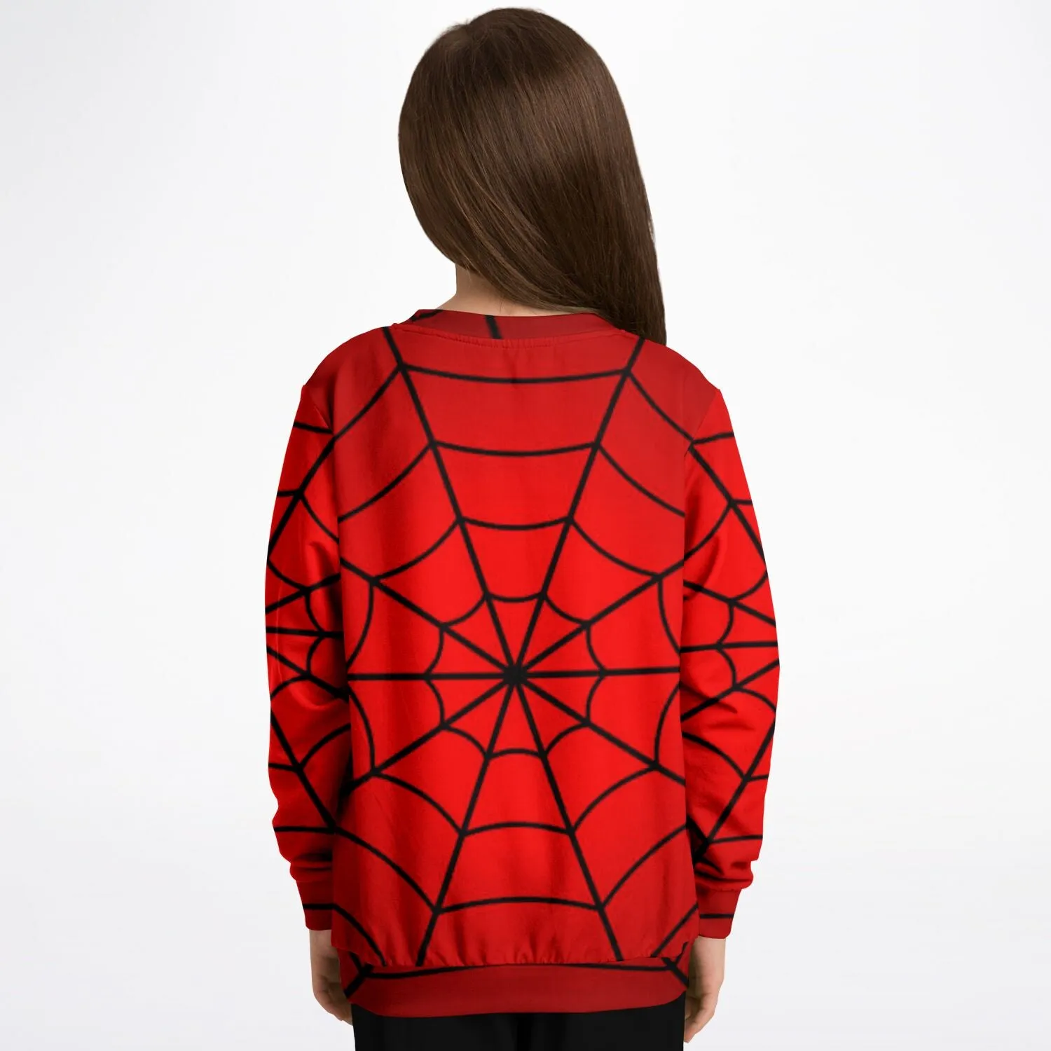 Crimson Spider Web Kids/Youth Sweatshirt