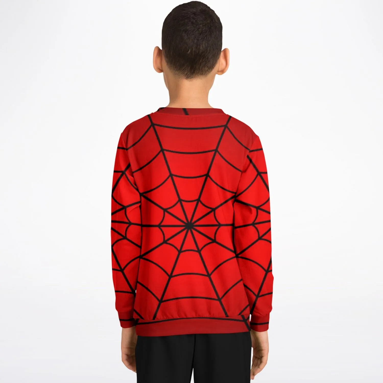 Crimson Spider Web Kids/Youth Sweatshirt