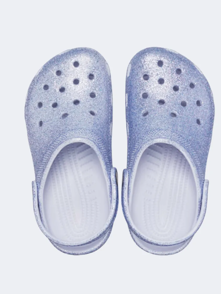 Crocs Classic Glitter Kids Lifestyle Slippers Frosted Glitter