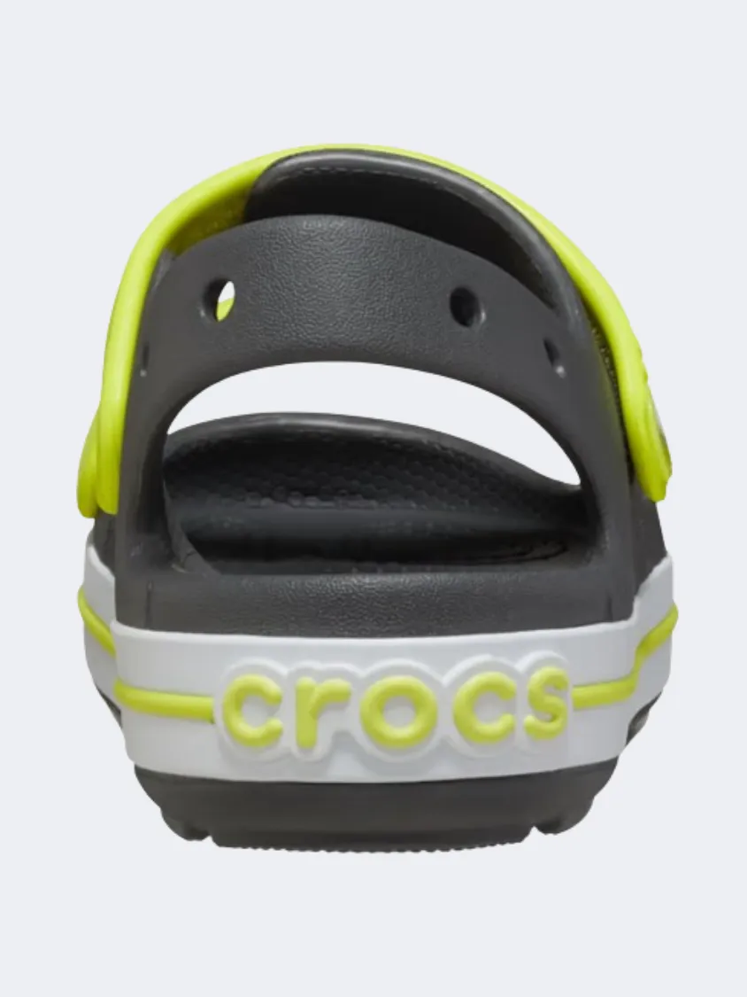 Crocs Crocband Cruiser Kids Lifestyle Slippers Slate Grey/Acidity