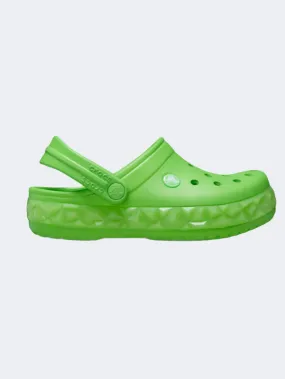 Crocs Crocband Geometric Glowband Clog Kids Lifestyle Slippers Green Slime