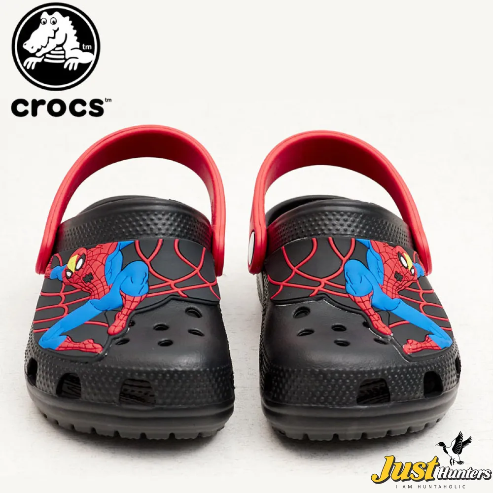 Crocs for Kids Spiderman Black & Red Strap