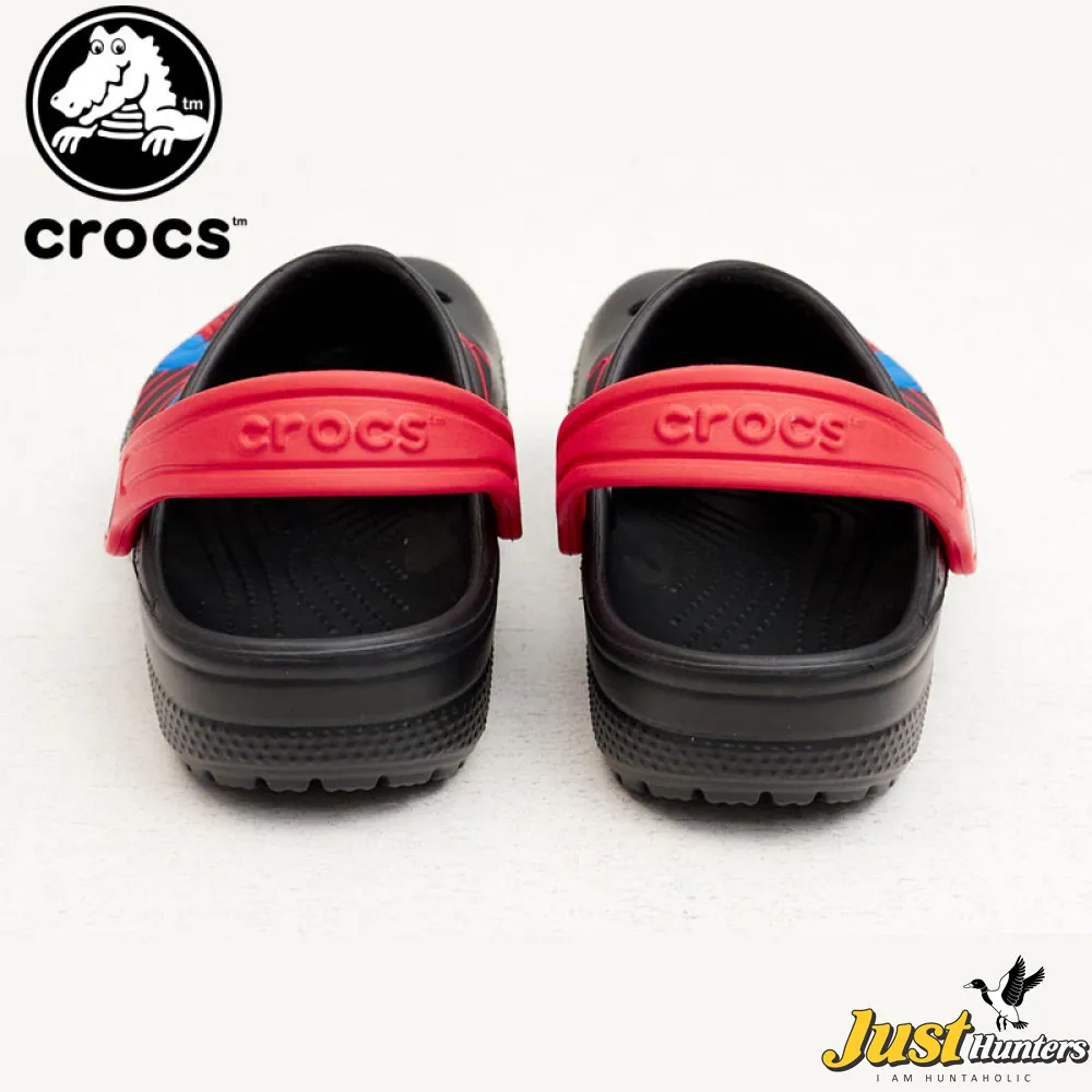 Crocs for Kids Spiderman Black & Red Strap