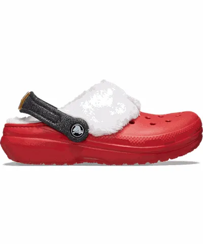 Crocs Kids’ Classic Lined Santa Clog