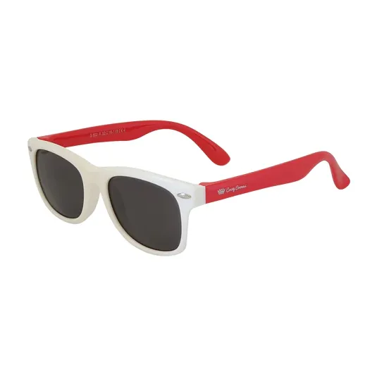 Cruzy Crowns - KIDS SUNGLASSES - WHITE/ RED