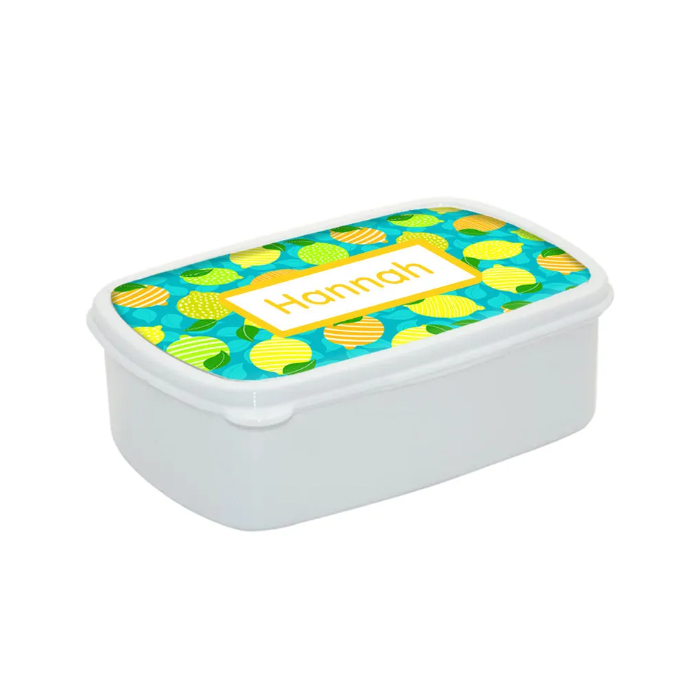 Customizable White Kids Lunch Container