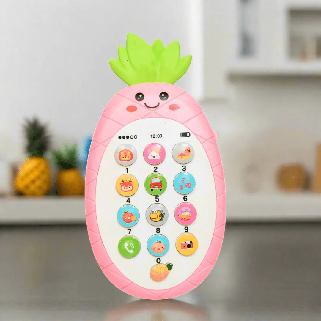 Multi-Colored Cute Rabbit Face Kids Cell Phone Toy