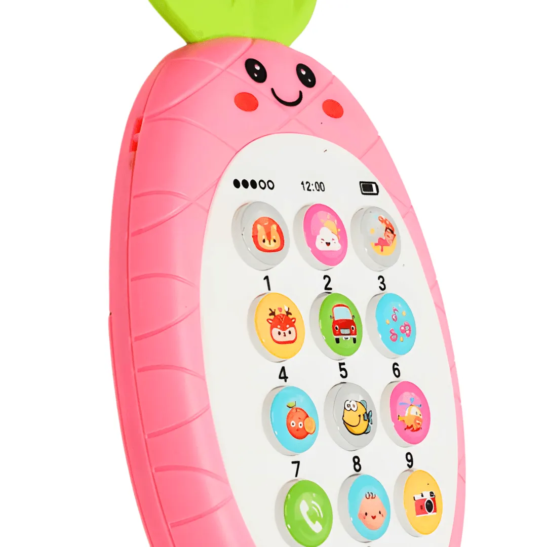 Multi-Colored Cute Rabbit Face Kids Cell Phone Toy