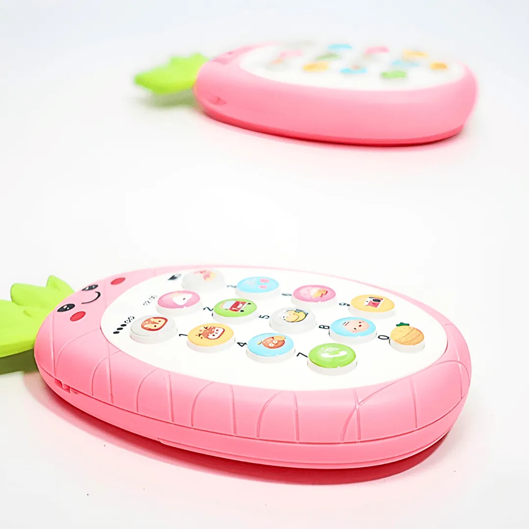 Multi-Colored Cute Rabbit Face Kids Cell Phone Toy