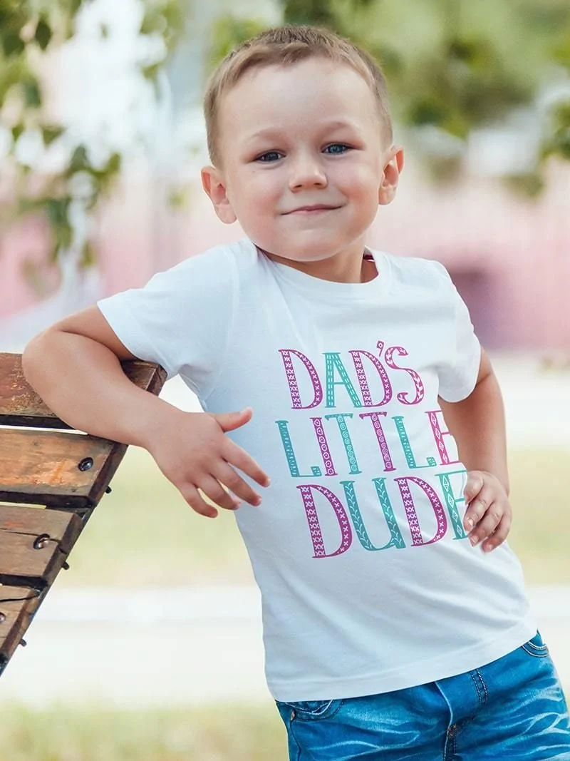 Dad's Little Dude Kids T-Shirt