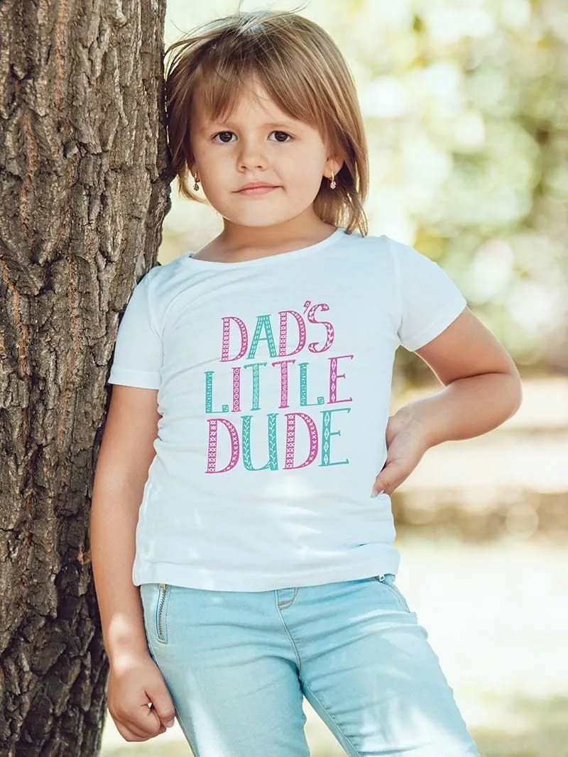 Dad's Little Dude Kids T-Shirt