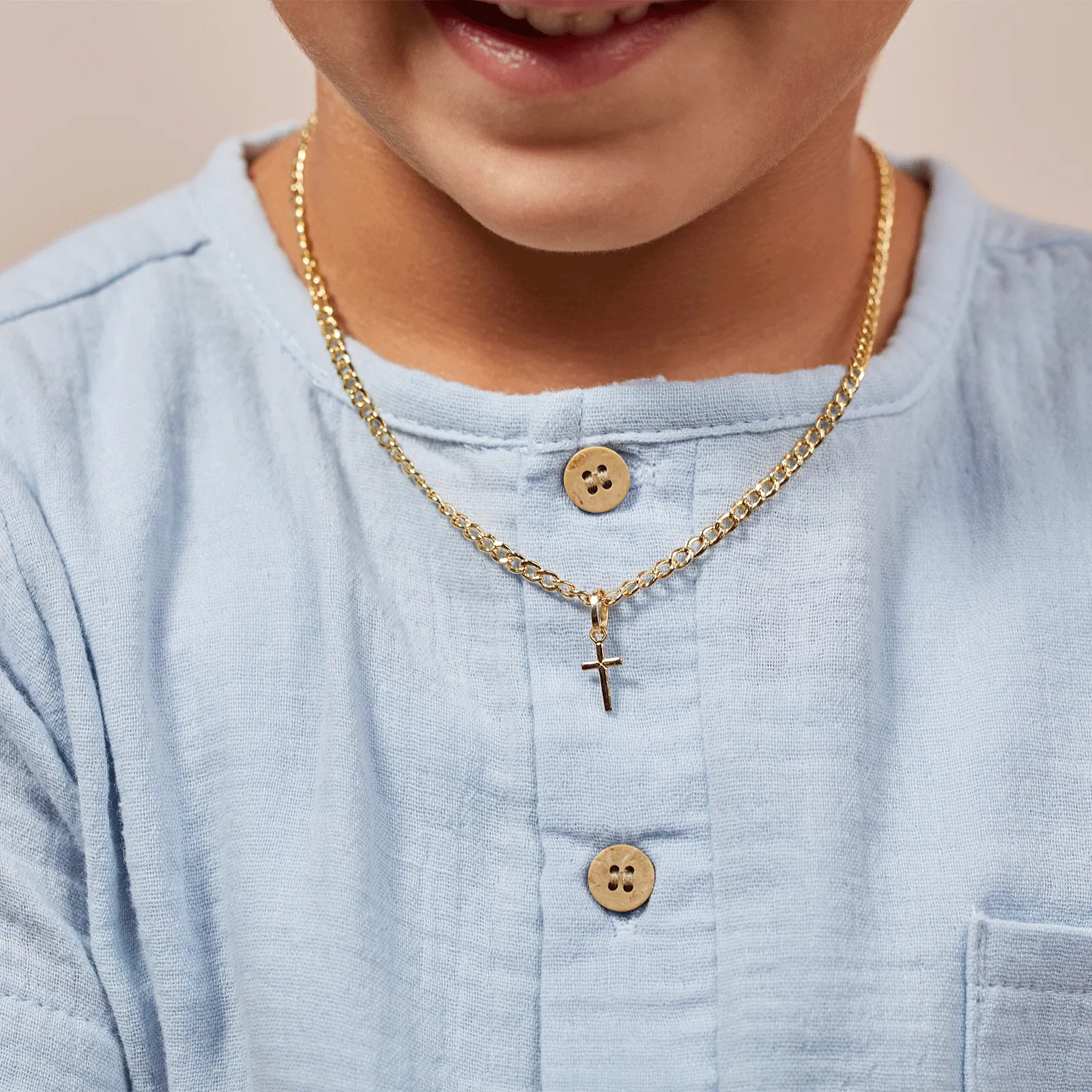 Petite Cross Charm for Kids