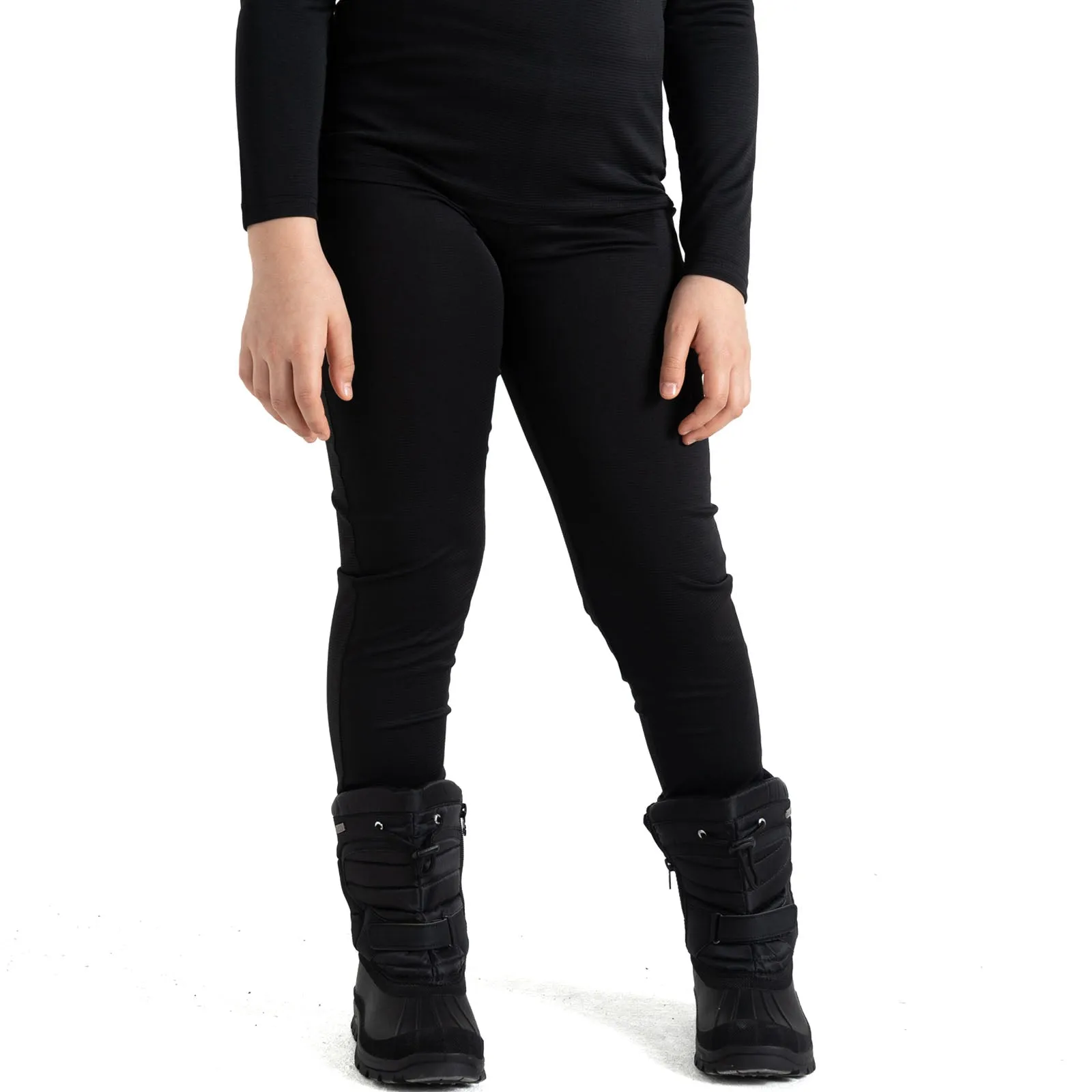 Dare 2b Kids Elate II Long Sleeve Baselayer Set - Black