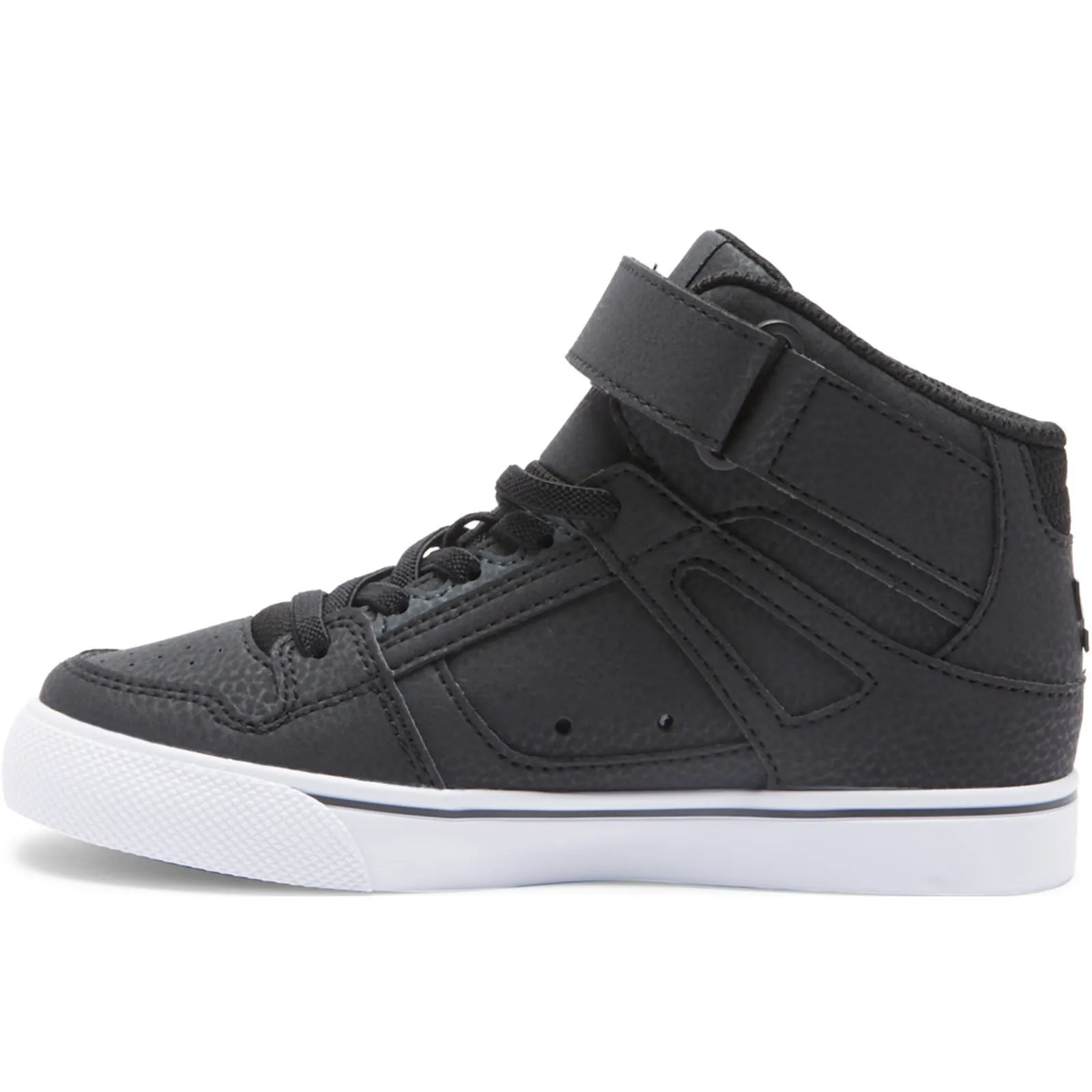 DC Shoes Pure Hi SE High Top Kids Faux Leather Trainers - Black