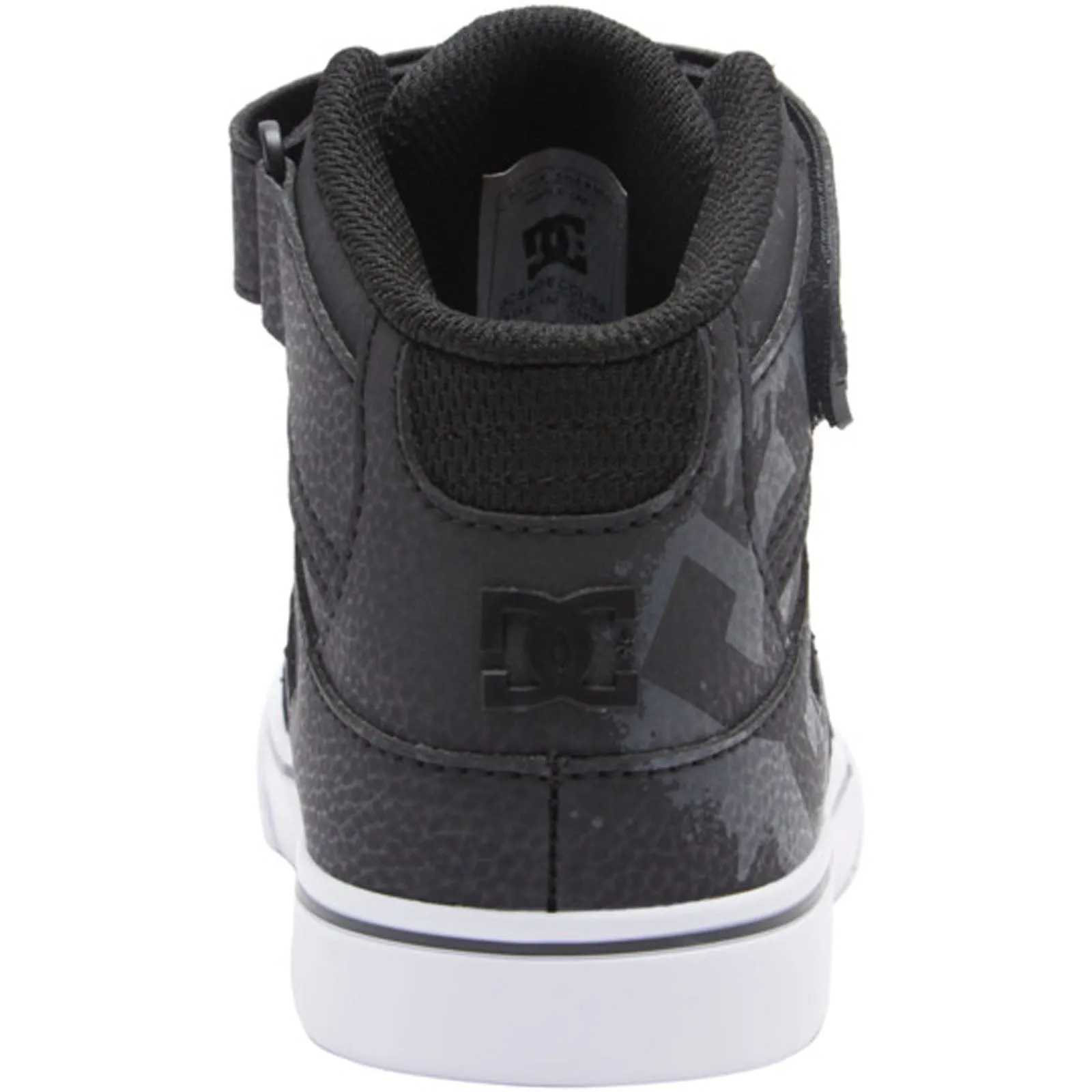 DC Shoes Pure Hi SE High Top Kids Faux Leather Trainers - Black