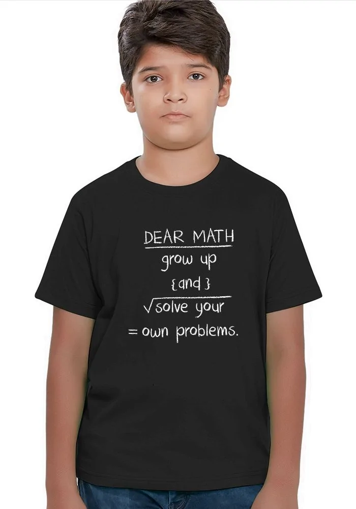 Dear Math Sr Kids T-Shirt