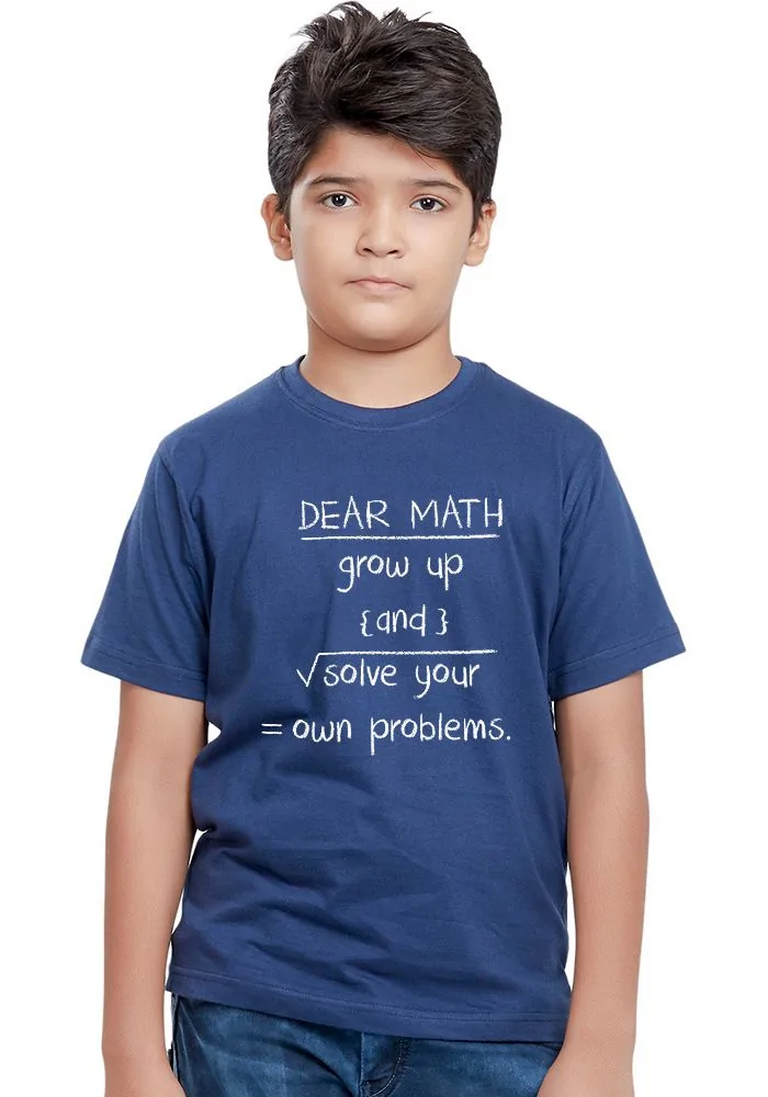 Dear Math Sr Kids T-Shirt