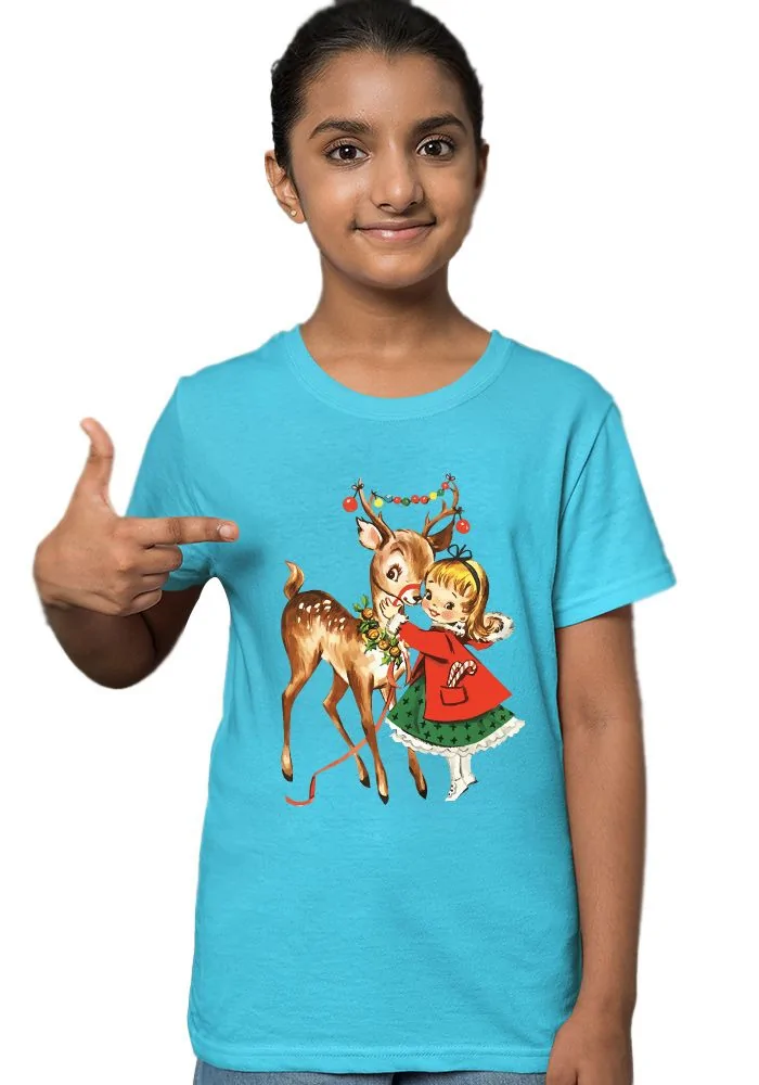 Deer Girl Sr Kids T-Shirt