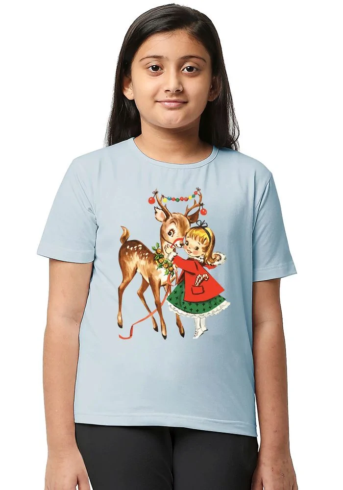 Deer Girl Sr Kids T-Shirt