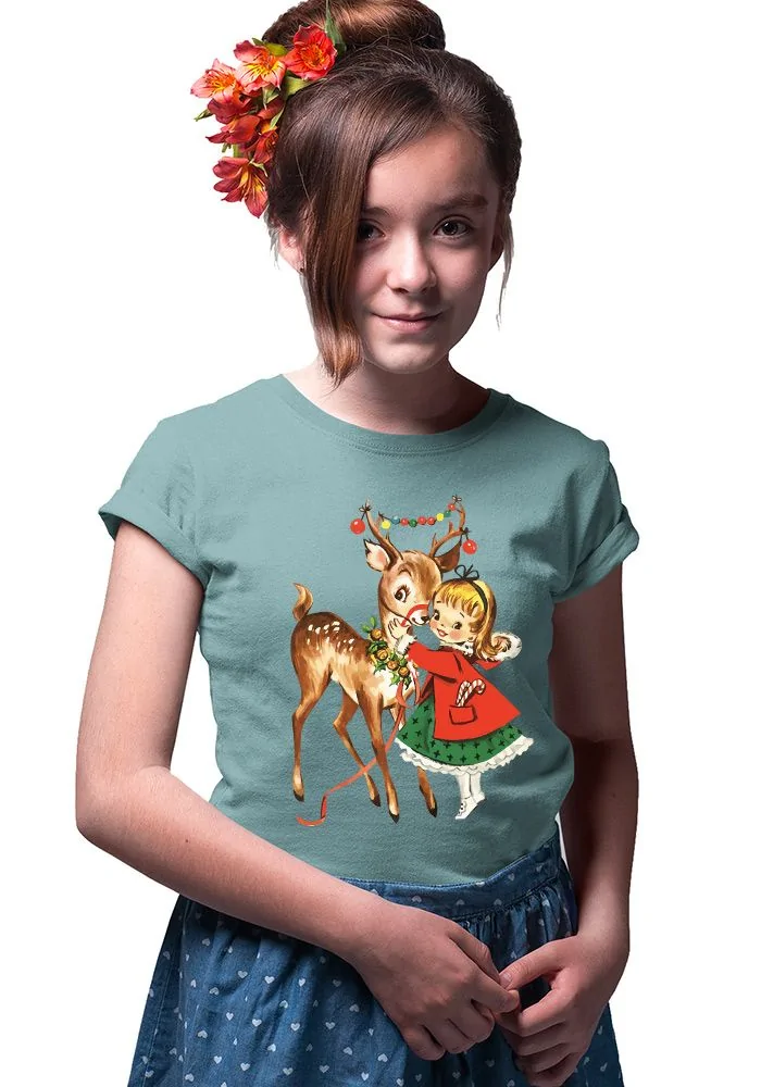 Deer Girl Sr Kids T-Shirt