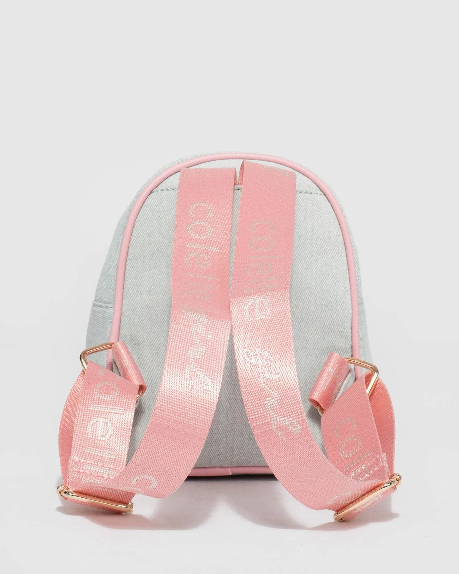 Denim Kids Embroidered Backpack