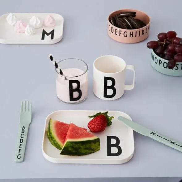 Design Letters Kids Cutlery - Green