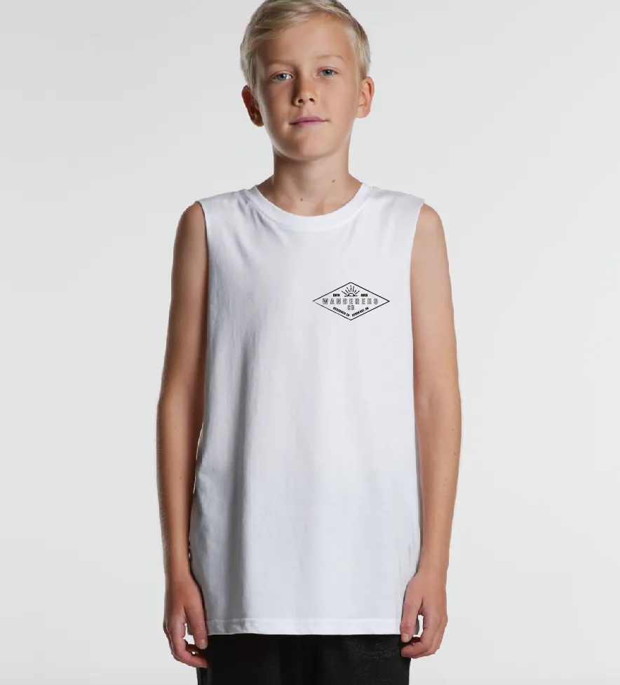 Diamond Kids Muscle Tee - White