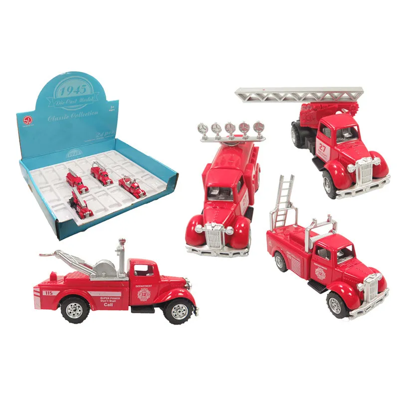 Diecast Fire Engine Toy for Kids