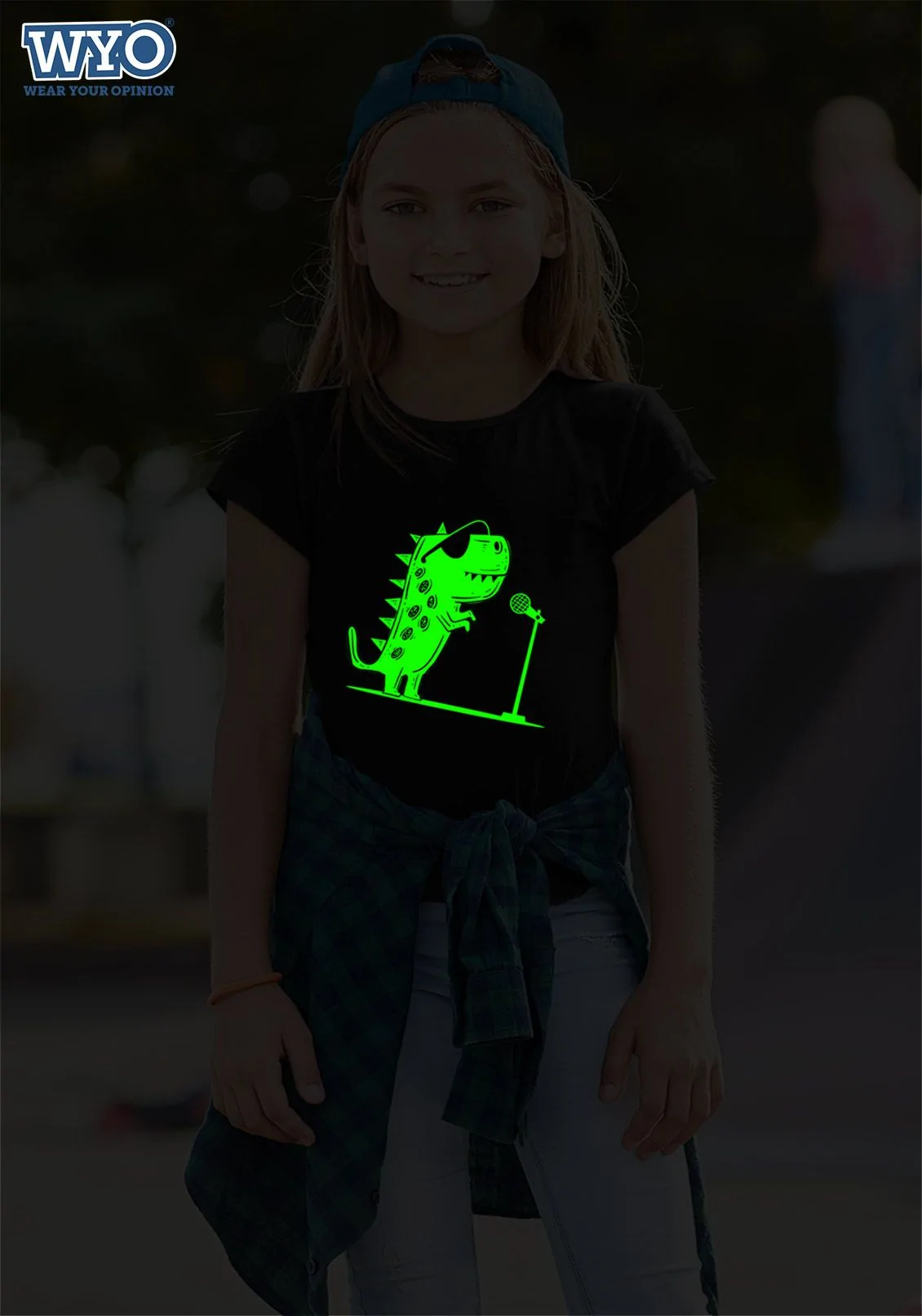 Dino Glow In Dark Kids T-Shirt