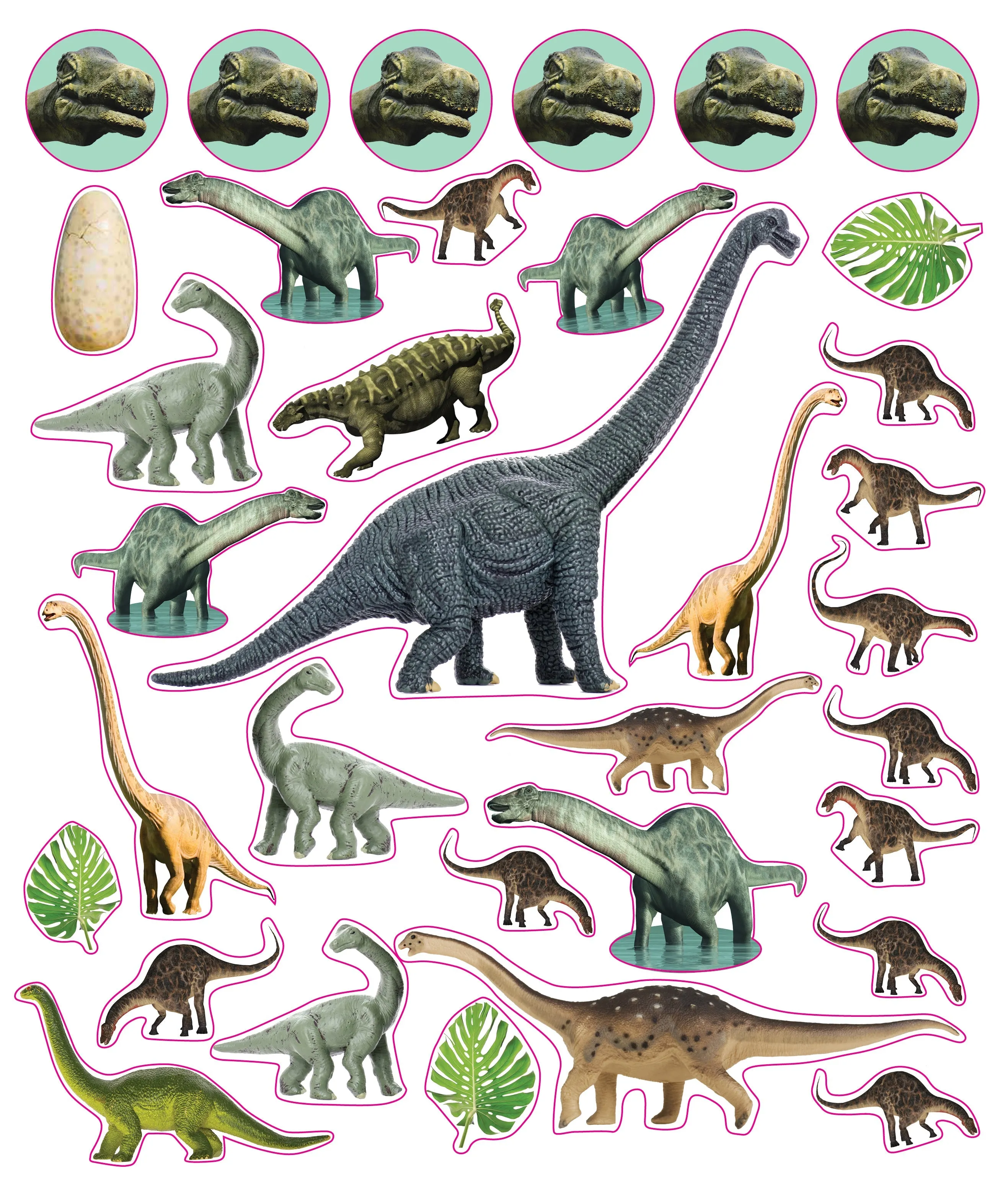 Dinosaur Eyelike Stickers