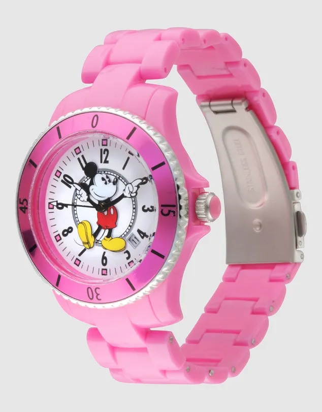 Disney Mickey Mouse Pink/White Sports Watch