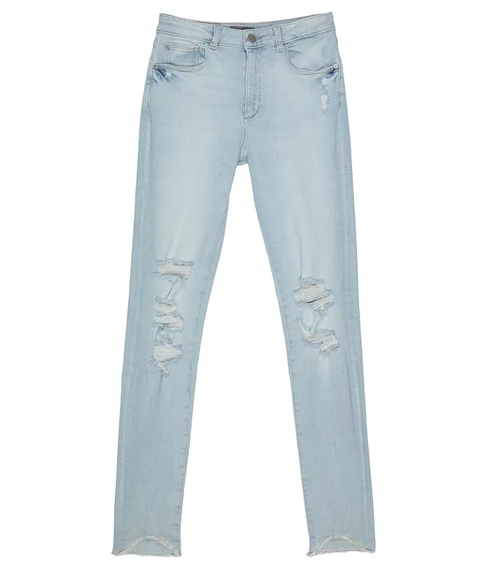 DL1961 Kids Chloe High-Rise Skinny in Ice Distressed (Big Kids)