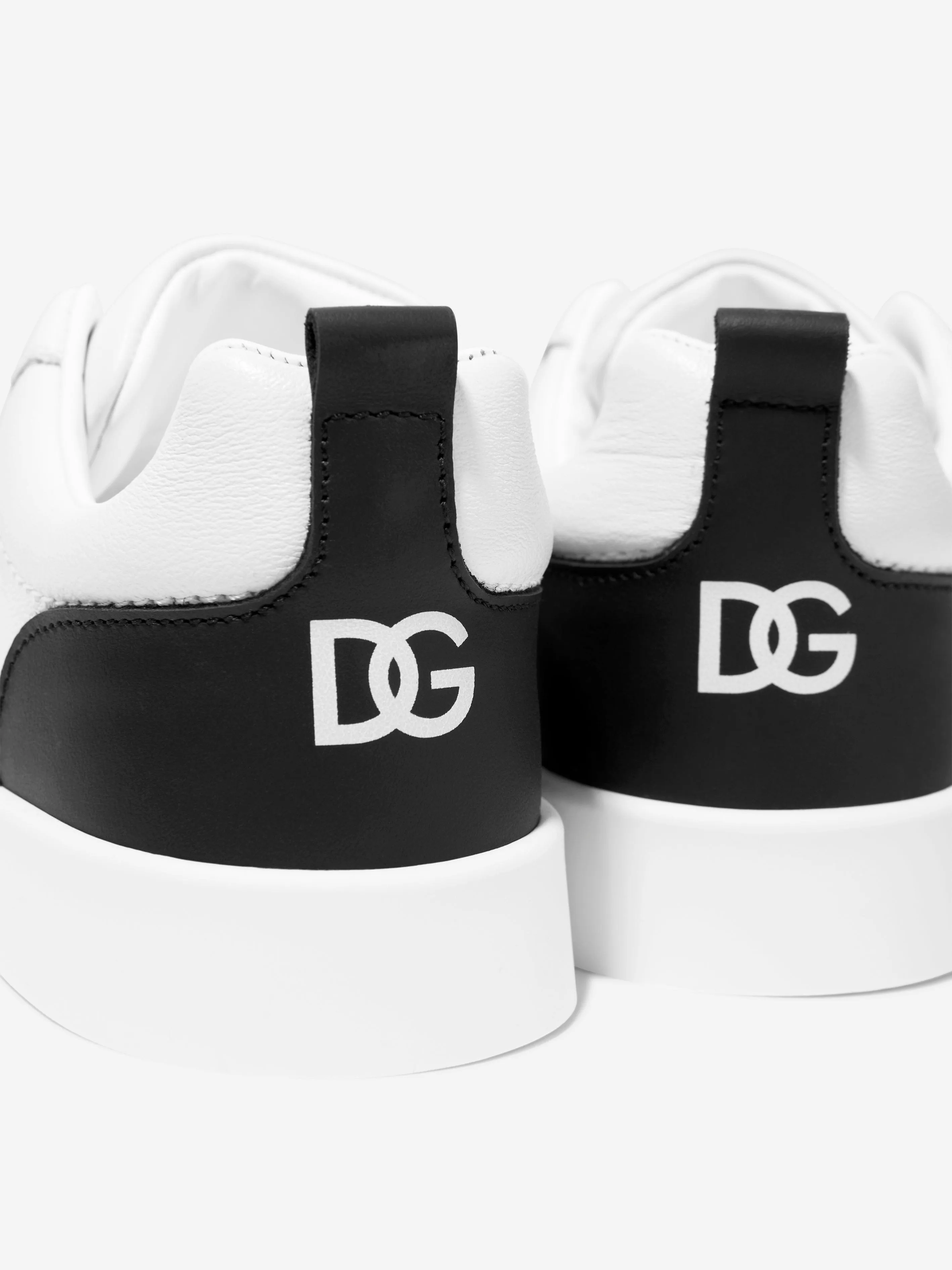 Dolce & Gabbana Kids - Kids Leather Slip On Trainers in White | Childsplay Clothing