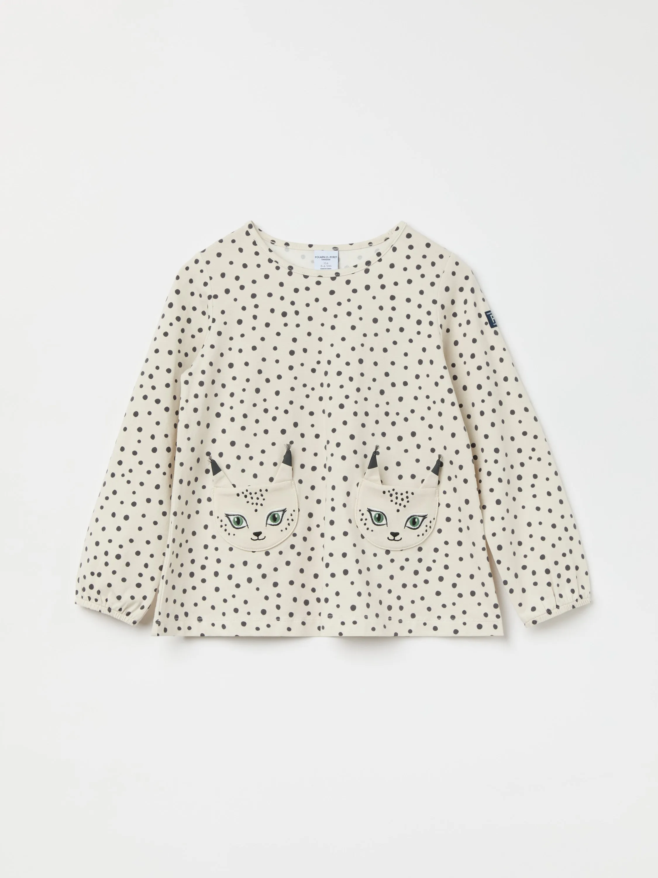 Dotty lynx Pocket Kids Top