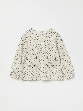 Dotty lynx Pocket Kids Top