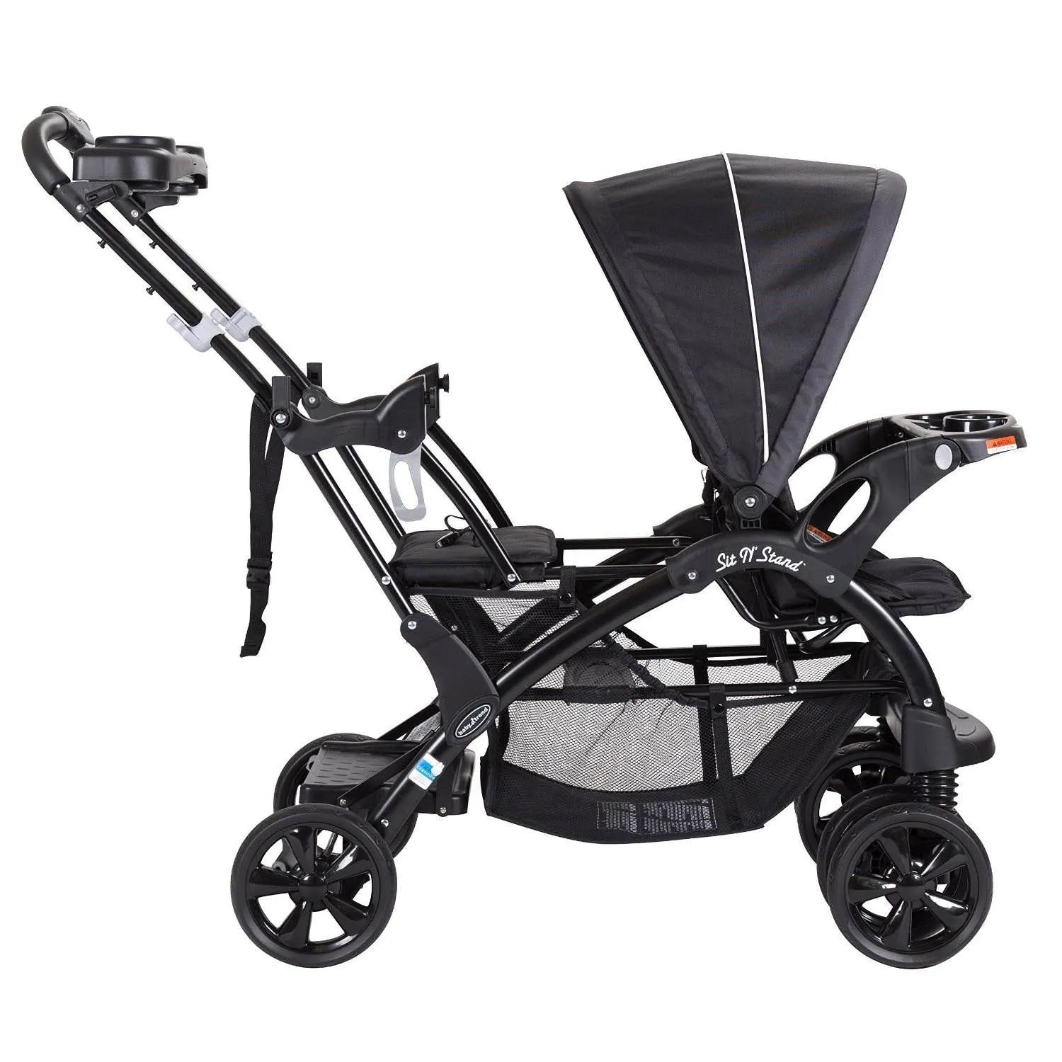 Toddler and Baby Stroller Baby Trend Double Sit N' Stand, Onyx | SS76072A