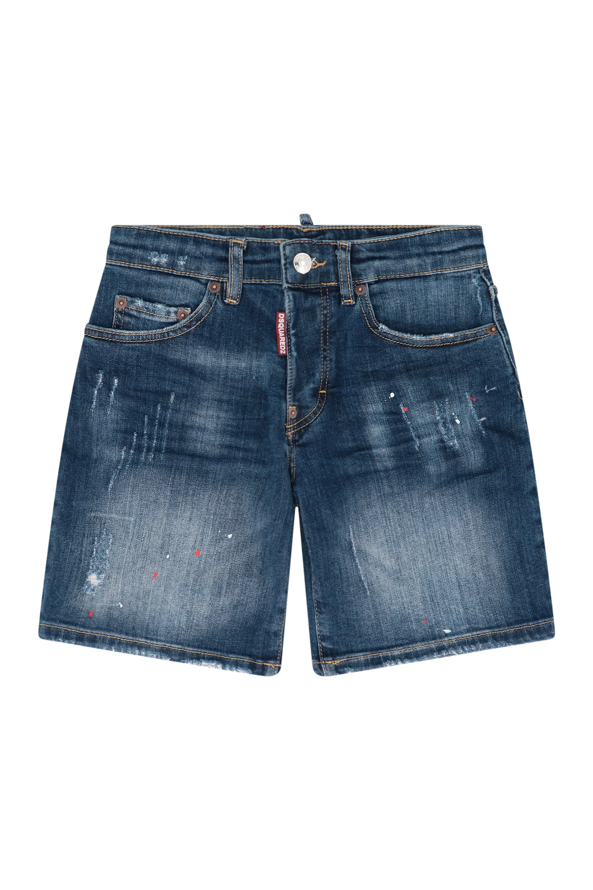 Youth Dsquared2 Distressed Denim Shorts