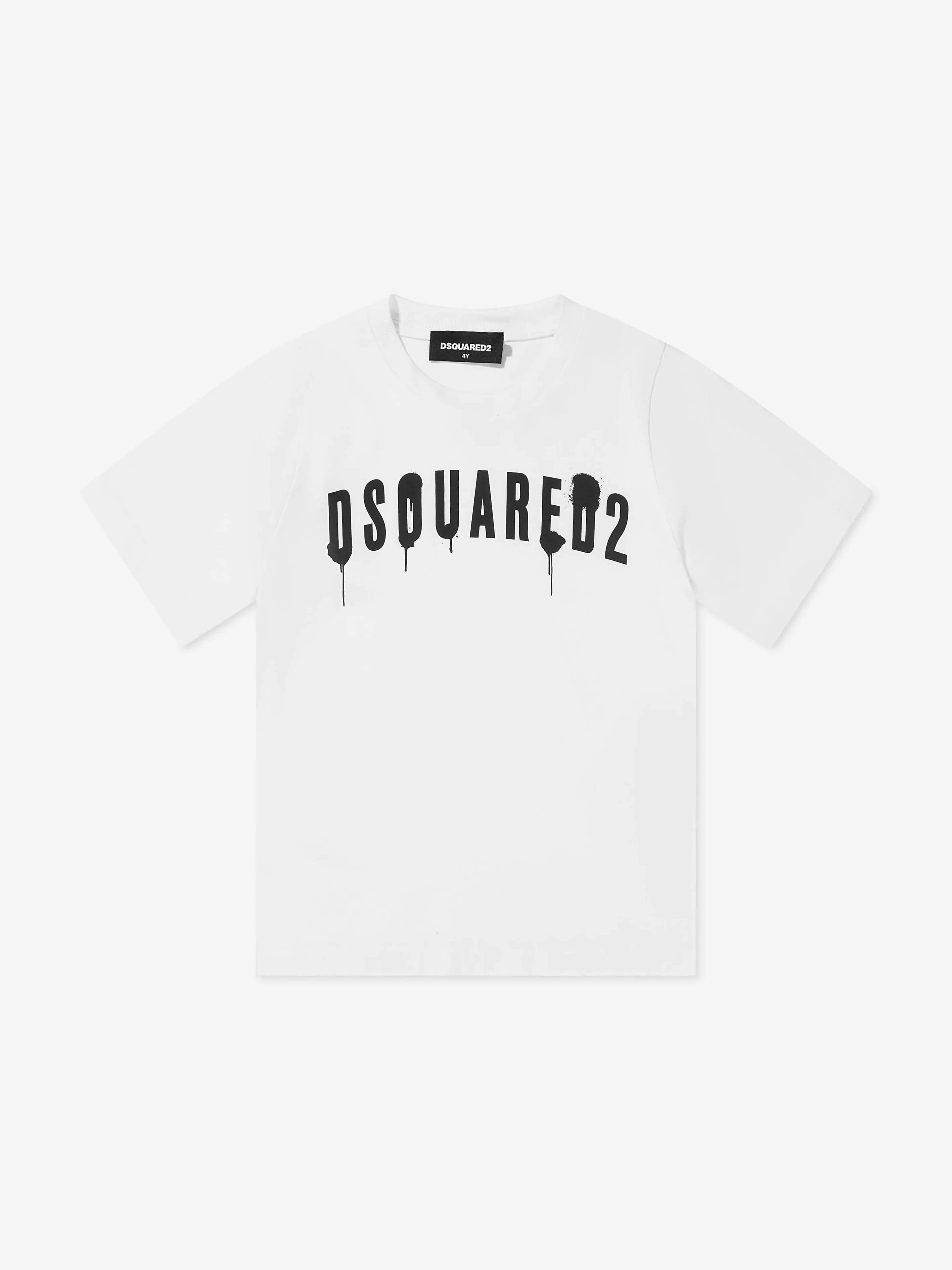 Dsquared2 Kids - Kids Slouch Fit Drip Logo T-Shirt | Childsplay Clothing