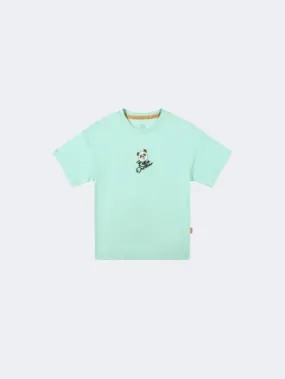 Erke Crew Neck Kids-Girls Lifestyle T-Shirt Green