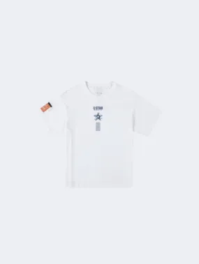 Erke Kids-Boys Lifestyle Neck T-Shirt White