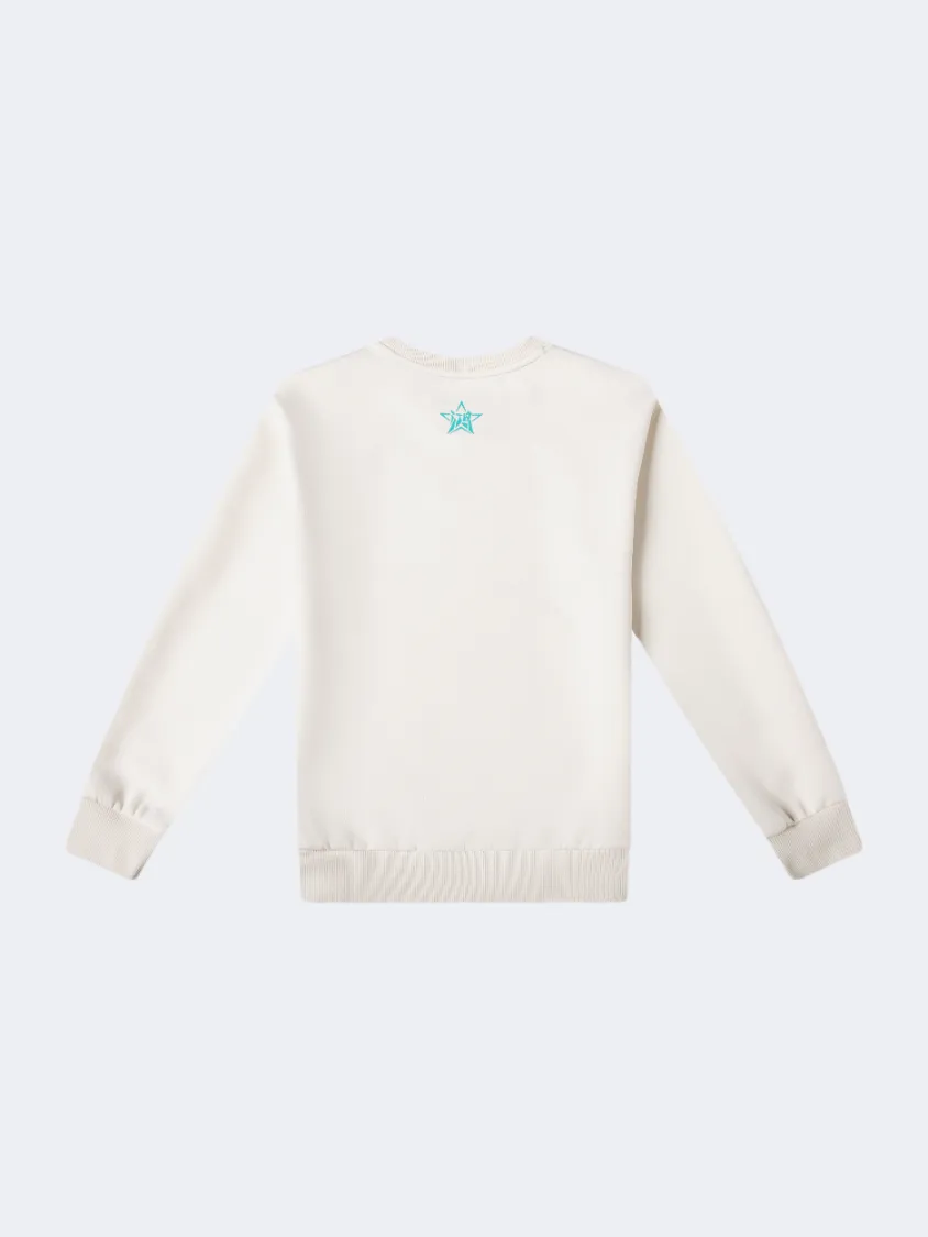 Erke Kids-Boys Training Sweatshirt Glacier White