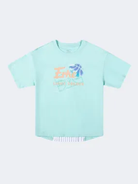 Erke Kids-Girls Training T-Shirt Sea Green