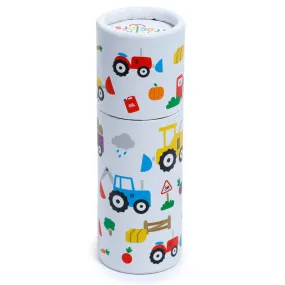 Kids Little Tractors Pencil Tube for Coloring