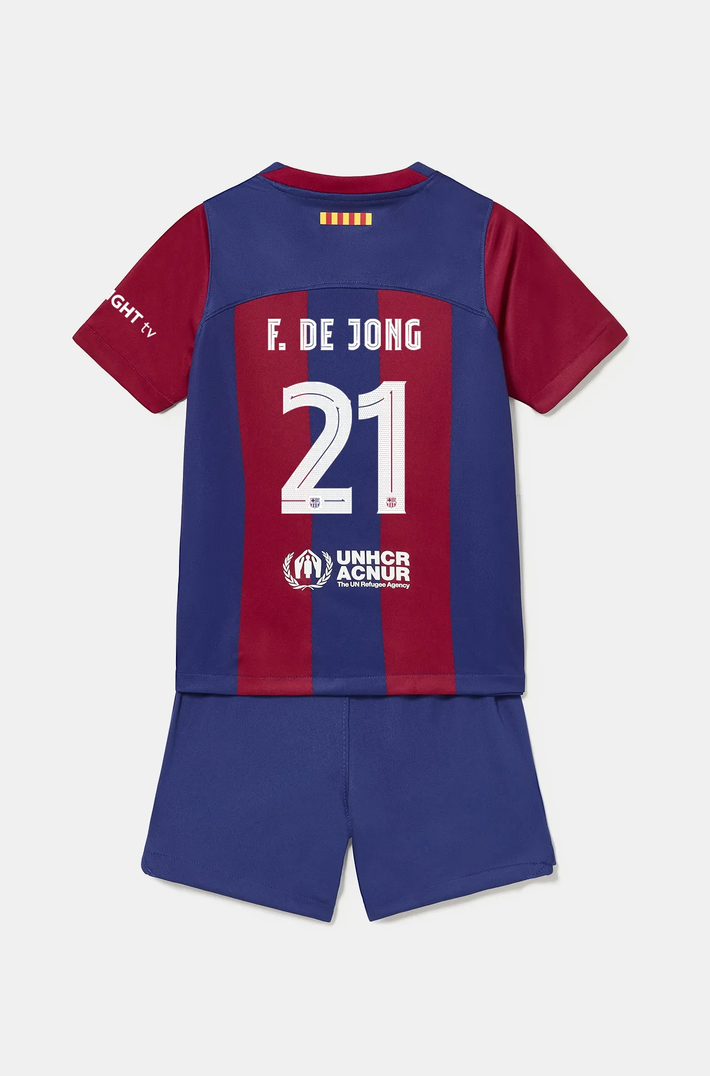 FC Barcelona 23/24 Home Kit for Younger Kids - F. DE JONG