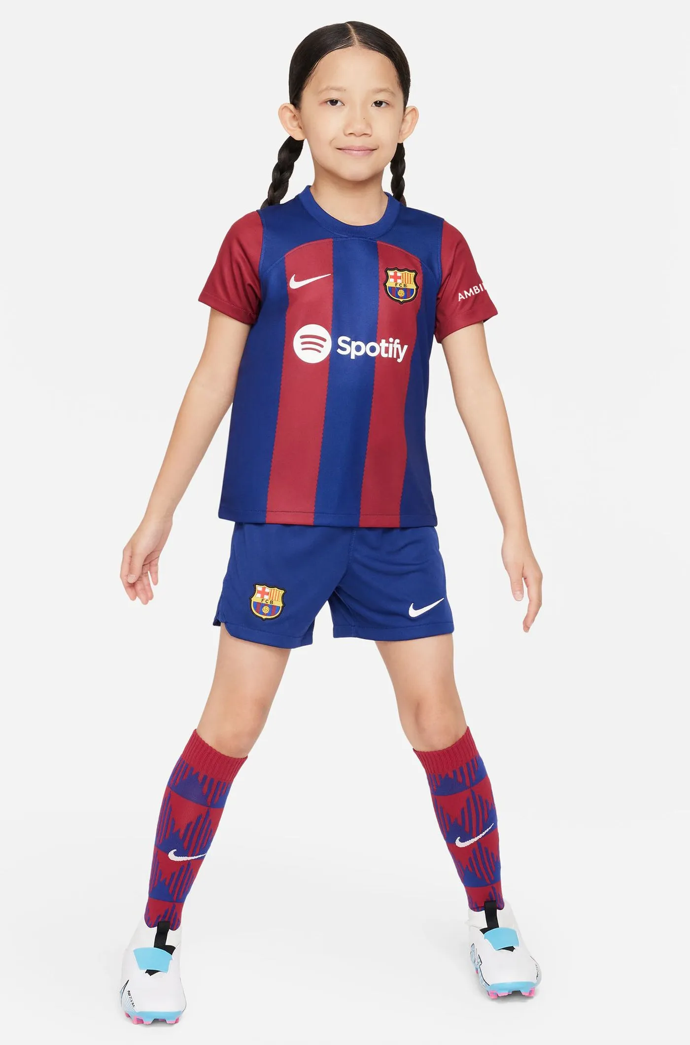 FC Barcelona 23/24 Home Kit for Younger Kids - F. DE JONG