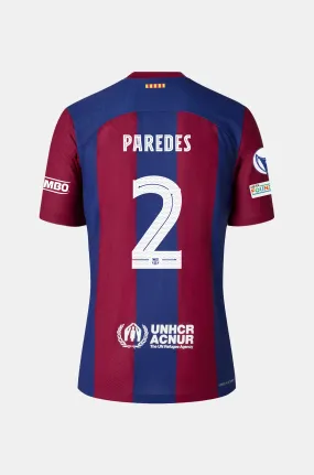 FC Barcelona Home Shirt 23/24 for Junior - PAREDES