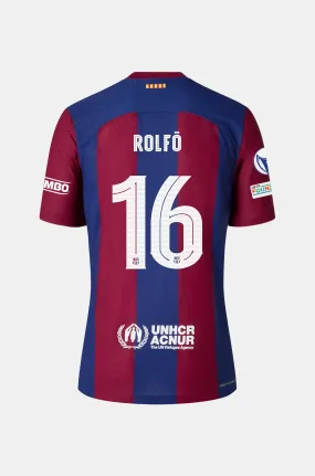 FC Barcelona UWCL Home Shirt 23/24 for Juniors - ROLF