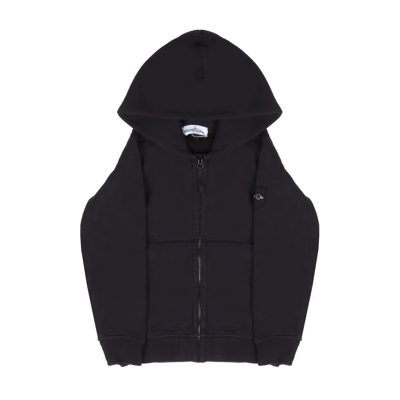 Hooded Zip-Up Sweater with Pockets Navy for Kids