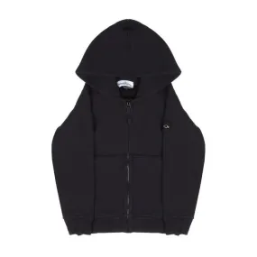 Hooded Zip-Up Sweater with Pockets Navy for Kids